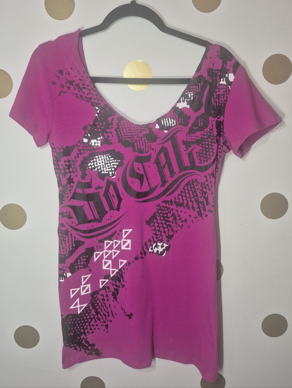 BNWT Deadstock 2012 Vintage SoCal Crochet Weave Ladder Back Graphic Tee - M